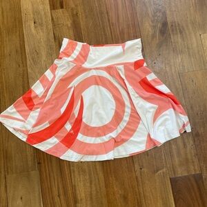 Stylish Coral and White Women's Skirt